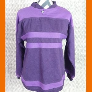 Vintage Purple rugby jersey pullover